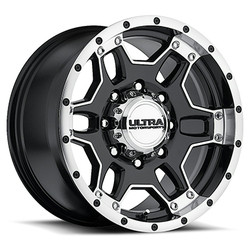 Ultra 178B Mongoose 8x165.1 16x8 -06 Gloss Black w/Machined Accents