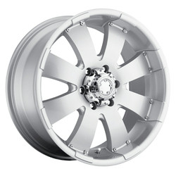 Ultra 243S Mako 8x165.1 18x8.5 +10 Silver w/ Clear Coat