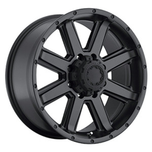 Ultra 195SB Crusher 8X170 17x9 +0 Satin Black & Satin Clear Coat