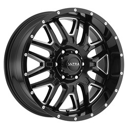 Ultra 203BM Hunter 5x139.7 20x9 -12 Gloss Black w/ Milled Accents