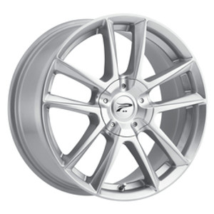 Platinum 436S Gemini 5X108/5x114.3 18x8 +40 Silver w/All Season Clearcoat