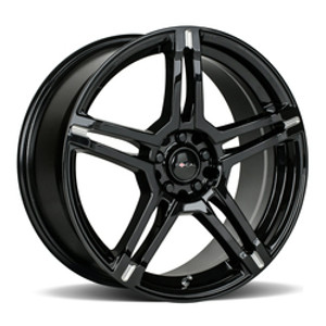 Focal 451BM F-51 5X100/5x114.3 18x8 +40 Gloss Black w/ Milled Accents