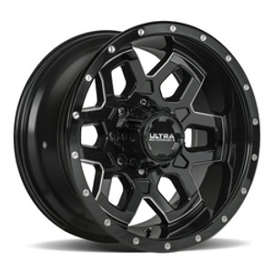 Ultra 217BM Warlock 5X150 20x9 +18 Gloss Black w/Milled Accents Ultra 217BM Warlock 5X150 20x9 +18 Gloss Black w/Milled Accents