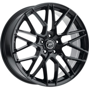Platinum 459BK Retribution 5X108 17x8 +40 Gloss Black with Clear-Coat