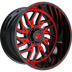 TIS 544MBR 6X135/6x139.7 20x12 -44 Black and Red