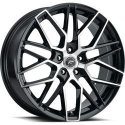 Platinum 459U Retribution 5X112 18x8 +40 Gloss Black w/Diamond Cut Face