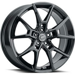 Platinum 462BK Matrix 5x114.3 17x8 +40 Gloss Black with Clear-Coat
