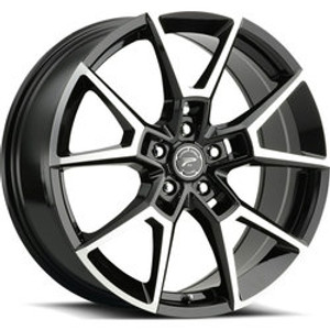 Platinum 462U Matrix 5x114.3 18x8 +40 Gloss Black w/Diamond Cut Face