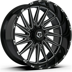 TIS 547BM 6X135/6x139.7 20x10 -19 GLOSS BLACK MILLED