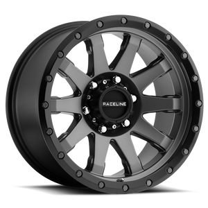 Raceline 934G Clutch 6X135 20x10 -19 Gun Metal