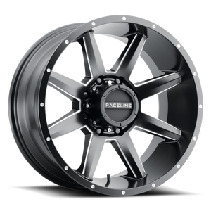 Raceline 954M Stryker 8x165.1 20x10 -19 Satin Black and Milled