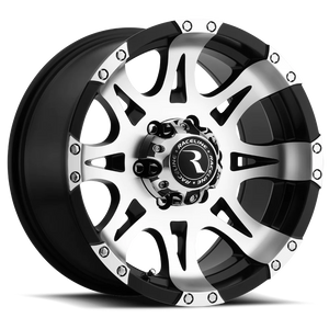 Raceline 982 Raptor 8x165.1 18x9 +20 Black with Machined Accents