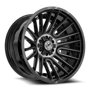 XF Off-Road XF-234 5x127/5x139.7 18x9 +12 Gloss Black & Brushed Double Dark Tint