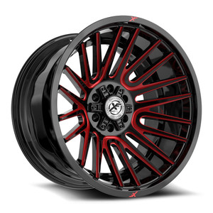 XF Off-Road XF-234 5x127/5x139.7 20x10 -12 Gloss Black & Red Machined