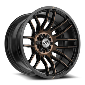 XF Off-Road XF-232 6x135/6x139.7 18x9 +12 Satin Black & Bronze Machined Double Dark Tint