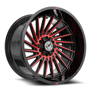 XF Off-Road XF-239 6x135/6x139.7 26x14 -76 Gloss Black & Red Machined