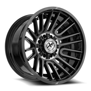 XF Off-Road XF-234 8x165.1/8x180 20x10 -12 Gloss Black & Brushed Double Dark Tint
