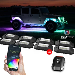 XK Glow RGBW 8pc Addressable LED Rock Light Kit - MX-ROCK-ADV User 1