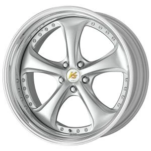Work Wheels VS-KF 5x115 20x10-4 Light Grey Silver O Disk STEP RIM