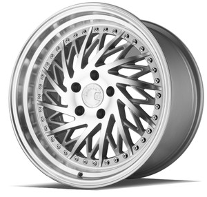 Aodhan DS03 (Driver Side) 5x100 18x9.5 +35 Silver w/Machined Face