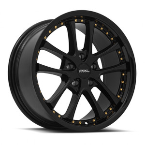 Vors AR5 5x112 17x8 +35 All Black Gold Rivet