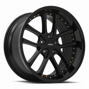 Vors AR5 5x114.3 19x9.5 +35 All Black Gold Rivet