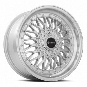Vors VR3 5x100/5x114.3 17x8.5 +35 Silver Machine Lip Chrome Rivet