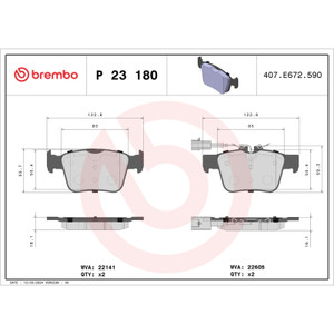 Brembo 18-21 Alfa Romeo Giulia/ Alfa Romeo Stelvio Rear Low-Met Brake Pad - P23180 User 1