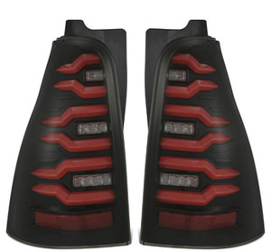 AlphaRex 03-09 Toyota 4Runner LUXX-Series LED Tail Lights- Black/Red - 690080 Photo - Primary