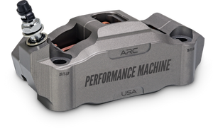 Performance Machine 125 x 4 Race Series Radial Mount Caliper with ARC - Left - Gunmetal Grey - 0052-2427-GYC User 1