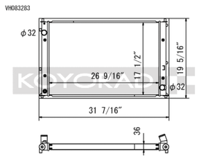 Koyo 2016-2018 Honda Civic 1.5L Radiator (Excl. Type R) - VH083283 Photo - Primary