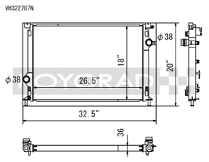 Koyo 13-17 Ford Focus ST 2.0L I4 Turbo Racing Radiator - VH322787N Photo - Primary