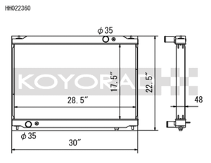 Koyo 09-13 Nissan GT-R 3.8L (AT) Radiator - HH022360 Photo - Primary