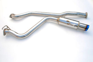 Invidia 08-09 WRX Sedan 76mm (101mm tip) RACING Titanium Tip Cat-back Exhaust - HS08SW4GST Photo - Primary