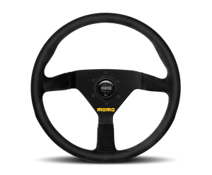 Momo Gotham Steering Wheel 350 mm - Black Leather/Black Spokes