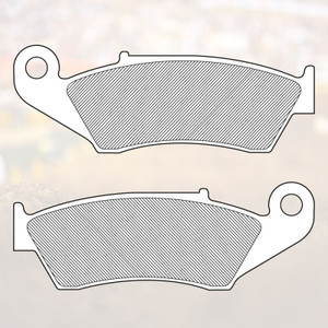 Renthal 92+ Honda/ 93+ Kawasaki/ 97+ Suzuki/ 98-16 Yamaha Front Works Brake Pads - BP-100 Photo - Primary