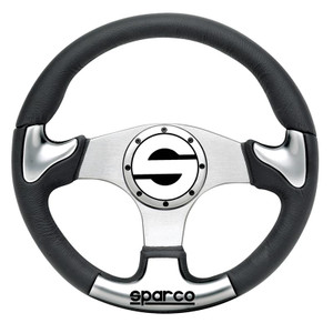 Sparco Steering Wheel P 222 Black - 015THPUNR345 Photo - Primary