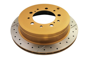 DBA 07+ Toyota Landcruiser 200 Series Rear Cross Drilled & Slotted Street Series Rotor - DBA2723X Photo - Primary