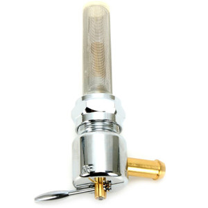 Bikers Choice Chrome Round Petcock 22MM Right Outlet - 489636 User 1