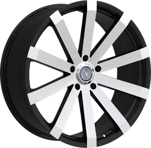 VELOCITY 12 5X112 22x8 +38 BLACK MACHINED