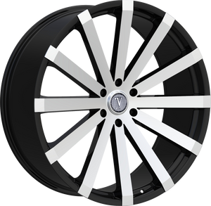 VELOCITY 12 6X135 22x9 +30 BLACK MACHINED