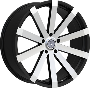 VELOCITY 12 5X112 18x8 +35 BLACK MACHINED
