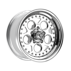 Center Line Rev 2.0 5X120.65 15x7 -6 Polish Center with Polished Step Lip