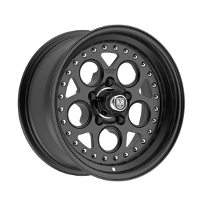 Center Line Rev 2.0 5X120.65 15x8 +0 Satin Black Center with Satin Black Step Lip