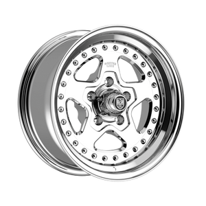 Center Line Telstar 2.0 5X120.65 15x7 -6 Polish Center with Polished Step Lip