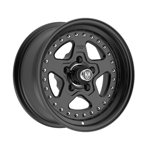 Center Line Telstar 2.0 5X120.65 15x8 +0 Satin Black Center with Satin Black Step Lip