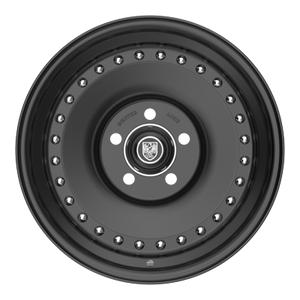 Center Line Auto Drag 2.0 5X120.65 15x8.5 +3 Satin Black Center with Satin Black Step Lip