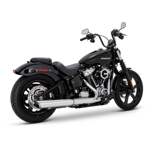 Vance & Hines 2025+ HD Softail Twin Slash 4in Round Chrome Slip-On Exhaust - 16750 Photo - Primary