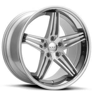 XIX Wheels XIX 63 5x114.3 20x10.5 +38 Silver Machined with Stainless Steel Lip