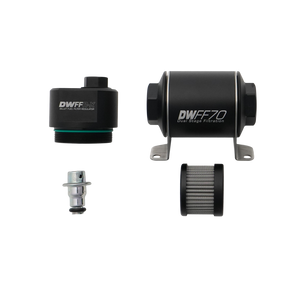 DeatschWerks DWFFR-X 70mm Billet Fuel Filter Regulator - 10 Micron - 8-FFR-070-010K Photo - Primary